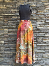 Load image into Gallery viewer, Women’s Medium Geode Tie-Waist Midi Skirt in ‘Rustic Rainbow’
