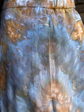Load image into Gallery viewer, Women’s Large Linen/Rayon Button Front Midi Skirt Pockets in ‘Blue Gray’ Twist
