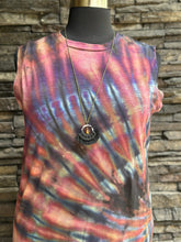 Load image into Gallery viewer, Women’s XXL 100% Cotton Reverse Dyed Sleeveless Midi Dress in ‘Warrior Princess’
