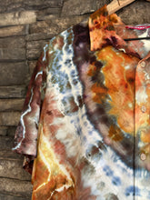 Load image into Gallery viewer, Men’s Large Geode 100% Rayon Button Up Shirt in ‘Golden Hour’
