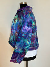 Load image into Gallery viewer, Women’s 3X Ice Dyed Denim Jacket in ‘Northern Lights’
