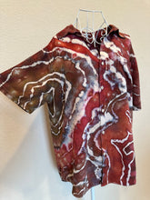 Load image into Gallery viewer, Women’s Medium 100% Viscose Button Up Blouse Top in ‘Pewter Rose’
