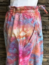 Load image into Gallery viewer, Women’s Large Tie-waist Denim Midi Geode Skirt in ‘Bird Song’
