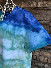 Load image into Gallery viewer, Women’s Large Geode V-Neck T-Shirt in ‘Sand &amp; Sea’
