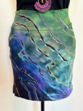 Load image into Gallery viewer, Women’s Small Reverse Geode Mini Skirt in ‘Abalone’
