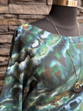 Load image into Gallery viewer, Custom Off Shoulder Sweatshirt in ‘Moss Agate’ for Ashley
