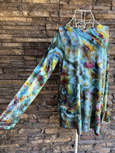 Load image into Gallery viewer, Women’s Medium Geode Luxe Long Sleeved Tunic in ‘Forest Fairy’
