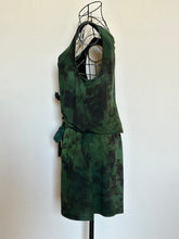 Load image into Gallery viewer, Custom Reverse Dyed Shorts Romper in ‘Evergreen’ for Cassie
