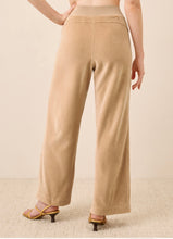 Load image into Gallery viewer, Women’s Medium Upcycled Pact Organic Cotton Velour Wide Leg Pants with Pockets in ‘Wild Thing’
