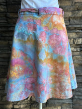 Load image into Gallery viewer, Women’s Large (but can fit S-XL) 100% Cotton Geode Short Wrap Skirt with Hidden Zipper Pocket in ‘Bird Song’
