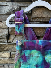 Load image into Gallery viewer, Youth Medium (7/8) Denim Overall Dress in ‘Northern Lights’
