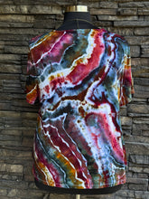 Load image into Gallery viewer, Women’s XXL Luxe Geode V-Neck T-Shirt in ‘Merlot Moon’
