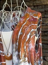 Load image into Gallery viewer, Women’s Large Geode Sleeveless Cardigan Vest with Pockets in ‘Crazy Lace Agate’
