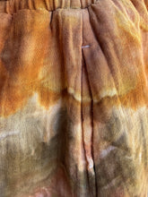 Load image into Gallery viewer, Women’s Large Geode Crinkle Gauze Ruffle Waist Mini Skort in ‘Charred Redwood’
