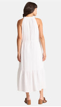 Load image into Gallery viewer, Women’s XL (runs large, fits closer to a 2X) 100% Cotton Tiered Halter Midi Dress with Pockets in ‘Cosmic Eyes’
