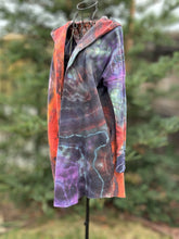 Load image into Gallery viewer, Women’s Small (fits like a medium) Geode Hooded Sweatshirt Cardigan ‘Sunset Bliss’
