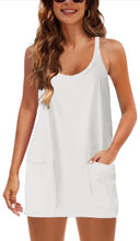 Load image into Gallery viewer, Women’s Large Geode Athletic Sleeveless Mini Dress with Built-in Shorts in ‘Desert Springs’
