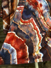 Load image into Gallery viewer, Women’s Medium Hand-sewn Geode Bell Sleeve Kimono with Pockets in ‘Phoenix Rising’
