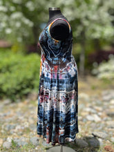 Load image into Gallery viewer, Women’s Large Geode Ballet Dress with Pockets in ‘Pinot Sage &amp; Teal’
