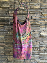 Load image into Gallery viewer, Women’s Large Reverse Geode Harem Shorts Romper Jumpsuit with Back Pocket in ‘Bird Song’
