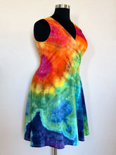 Load image into Gallery viewer, Women’s XXL Geode Sleeveless Surplice Dress with Pockets in ‘Electric Rainbow’
