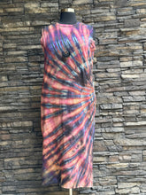 Load image into Gallery viewer, Women’s XXL 100% Cotton Reverse Dyed Sleeveless Midi Dress in ‘Warrior Princess’

