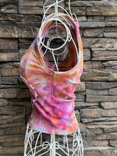 Load image into Gallery viewer, Women’s Small V-neck Cropped Tank Top with Heart in ‘Bird Song’
