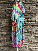 Load image into Gallery viewer, Women’s One Size (fits S-2X best) 100% Rayon Geode Cinched Kimono Duster in ‘Cosmic Eyes’
