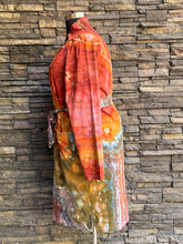 Load image into Gallery viewer, Women’s XXL Pact Organic Cotton Geode Robe Cardigan in ‘Rustic Rainbow’

