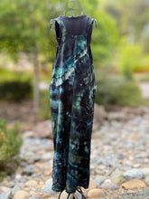 Load image into Gallery viewer, Custom Geode Wide Leg Overalls in ‘Moss Agate’ for Robyne

