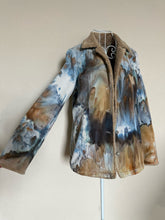 Load image into Gallery viewer, Women’s Medium Upcycled Sherpa Lined Corduroy Jacket in ‘Blue Gray’
