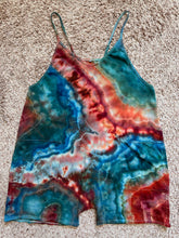 Load image into Gallery viewer, Women’s XL Geode Harem Romper in ‘Caribbean Reef’
