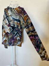 Load image into Gallery viewer, Custom Geode Thumbholes &amp; Pockets Pullover in ‘Autumn Dawn’ for Christine
