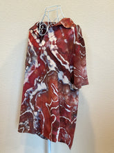 Load image into Gallery viewer, Women’s Medium 100% Viscose Button Up Blouse Top in ‘Pewter Rose’
