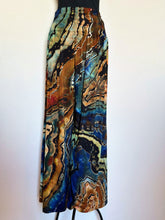 Load image into Gallery viewer, Custom Reverse Geode Cropped Pants in ‘Azurite’ for Carrie

