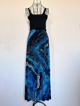 Load image into Gallery viewer, Custom Reverse Geode Maxi Skirt in ‘Midnight Sapphire’
