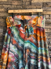 Load image into Gallery viewer, Women’s Large Geode Rayon Tiered Palazzo Pants with Tie in ‘Rooster’
