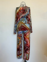 Load image into Gallery viewer, Women’s Medium Geode Modal Pajama Set in ‘Rustic Rainbow’
