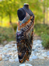 Load image into Gallery viewer, Custom Reverse Geode Harem Jumpsuit in ‘Midnight Jasper’ for Sherri
