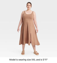 Load image into Gallery viewer, Women’s 3X Geode Ballet Midi Dress with Pockets in ‘Royston Turquoise’
