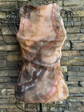 Load image into Gallery viewer, Women’s Medium Geode Fitted Ribbed Tank Top in ‘Turkey Tail Mushroom’
