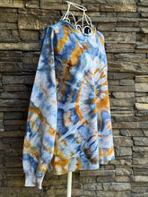 Load image into Gallery viewer, Women’s Small (fits like a medium) Oversized Burt’s Bees Organic Cotton Spiral Sweatshirt in ‘Bronzed Indigo’
