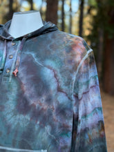 Load image into Gallery viewer, Men’s 2XL Geode Long Sleeved Hooded Henley in ‘Starling’
