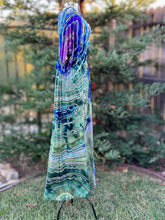 Load image into Gallery viewer, Custom Reverse Geode Surplice Maxi Dress in ‘Abalone’ for Laura
