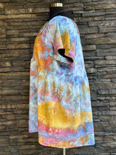 Load image into Gallery viewer, Women’s 3X Geode Linen/Rayon Short Sleeve Babydoll Dress with Pockets in ‘Bird Song’
