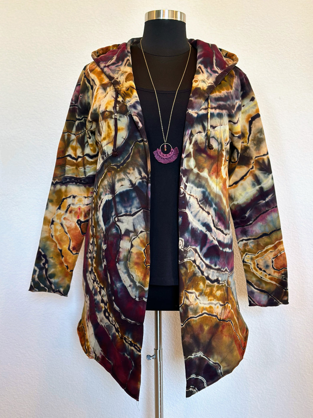 Custom Reverse Geode Hooded Cardigan for Sara