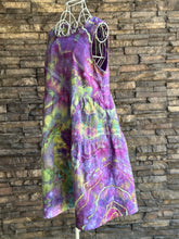 Load image into Gallery viewer, Women’s Medium Geode 100% Cotton Gauze Sleeveless Tiered Dress with Pockets in ‘Avalon’
