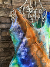 Load image into Gallery viewer, Women’s Medium Geode V-Neck Skater Dress with Pockets in ‘Azurite’
