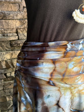 Load image into Gallery viewer, Women’s Medium Geode Asymmetrical Draped Midi Skirt in ‘Smoky Jasper’
