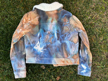 Load image into Gallery viewer, Youth Girls Medium (7/8) Sherpa Lined Corduroy Jacket in ‘Blue Gray’
